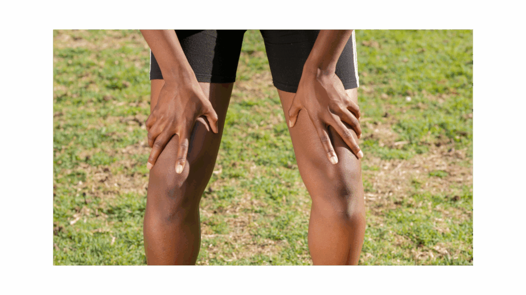 Picture of a runner resting hands on knees. Wabi-Sabi Pilates - North Boulder, Colorado