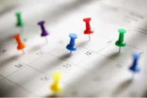 Calendar to schedule Pilates sessions in Boulder, Co